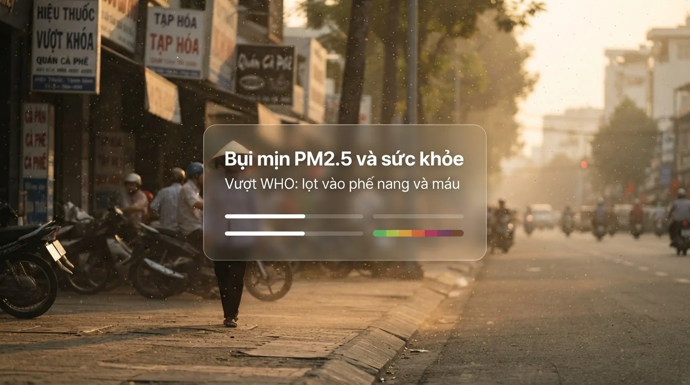 Bụi mịn PM2.5 ở TP.HCM ảnh hưởng sức khỏe thế nào