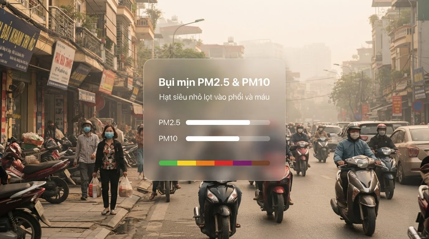 Bụi mịn PM2.5 và PM10