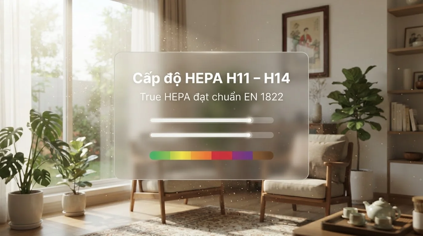 Các cấp độ và tiêu chuẩn bộ lọc HEPA