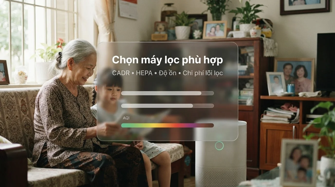 Cách chọn máy lọc không khí phù hợp