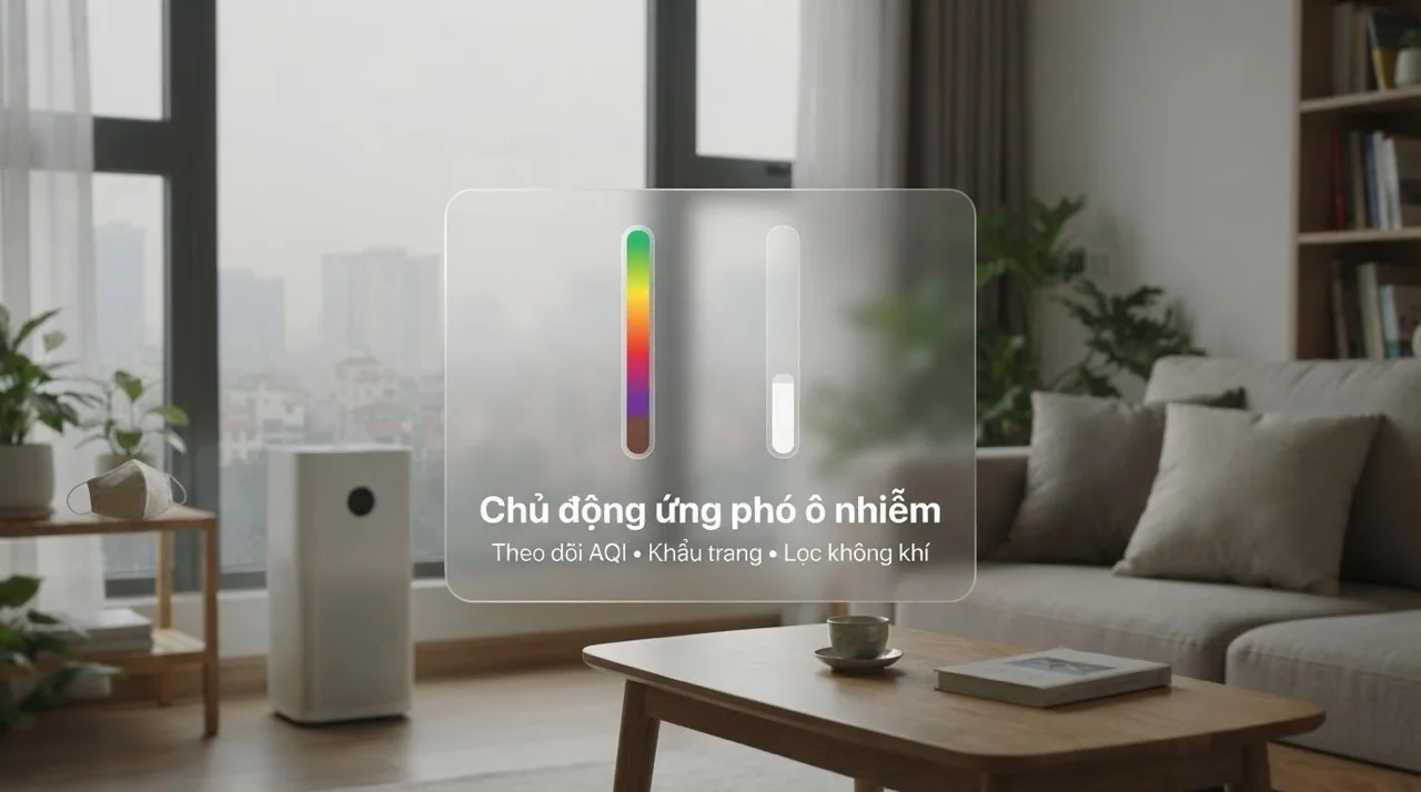 Cách kiểm tra và chủ động ứng phó với không khí ô nhiễm