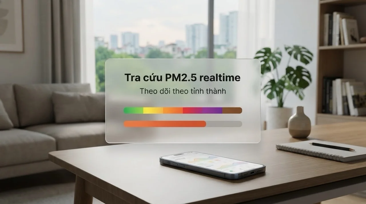 Cách tra cứu chỉ số PM2.5 nơi bạn sống