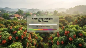 chất lượng không khí bắc giang