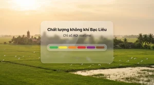 chất lượng không khí bạc liêu