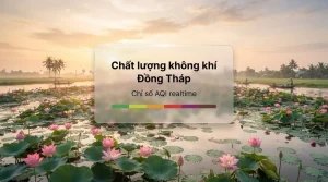 chất lượng không khí đồng tháp