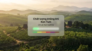 chất lượng không khí kon tum