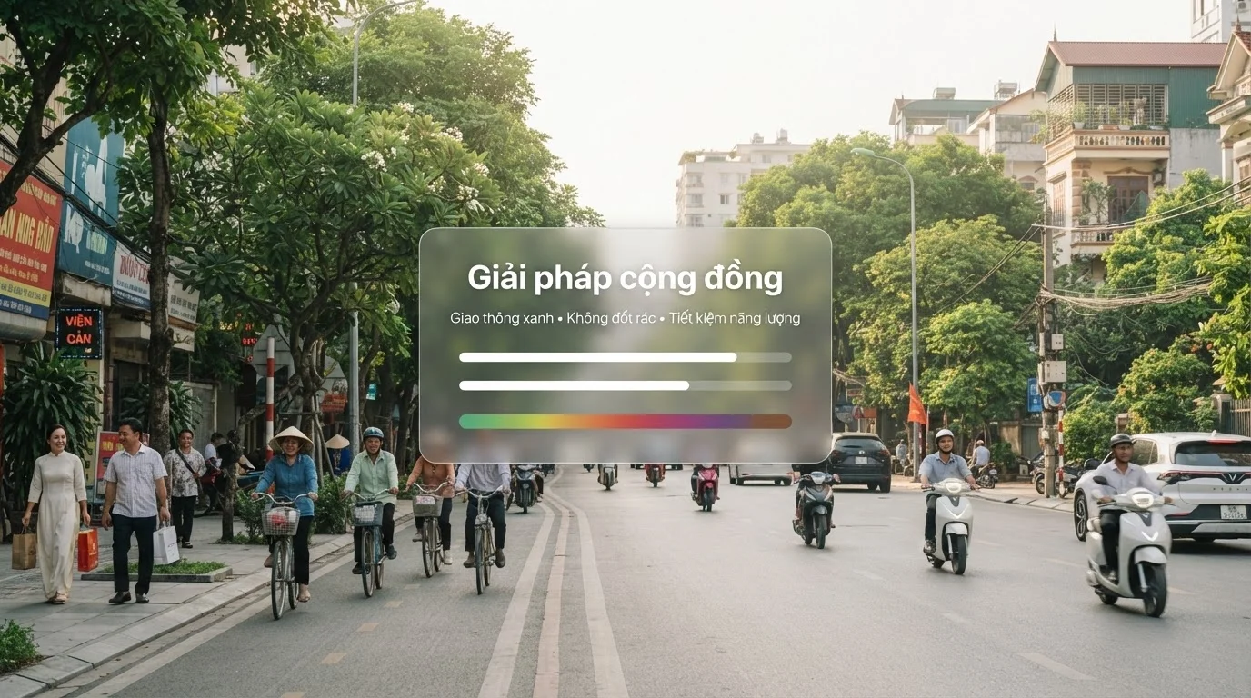 Giải pháp cộng đồng và giảm nguồn phát thải