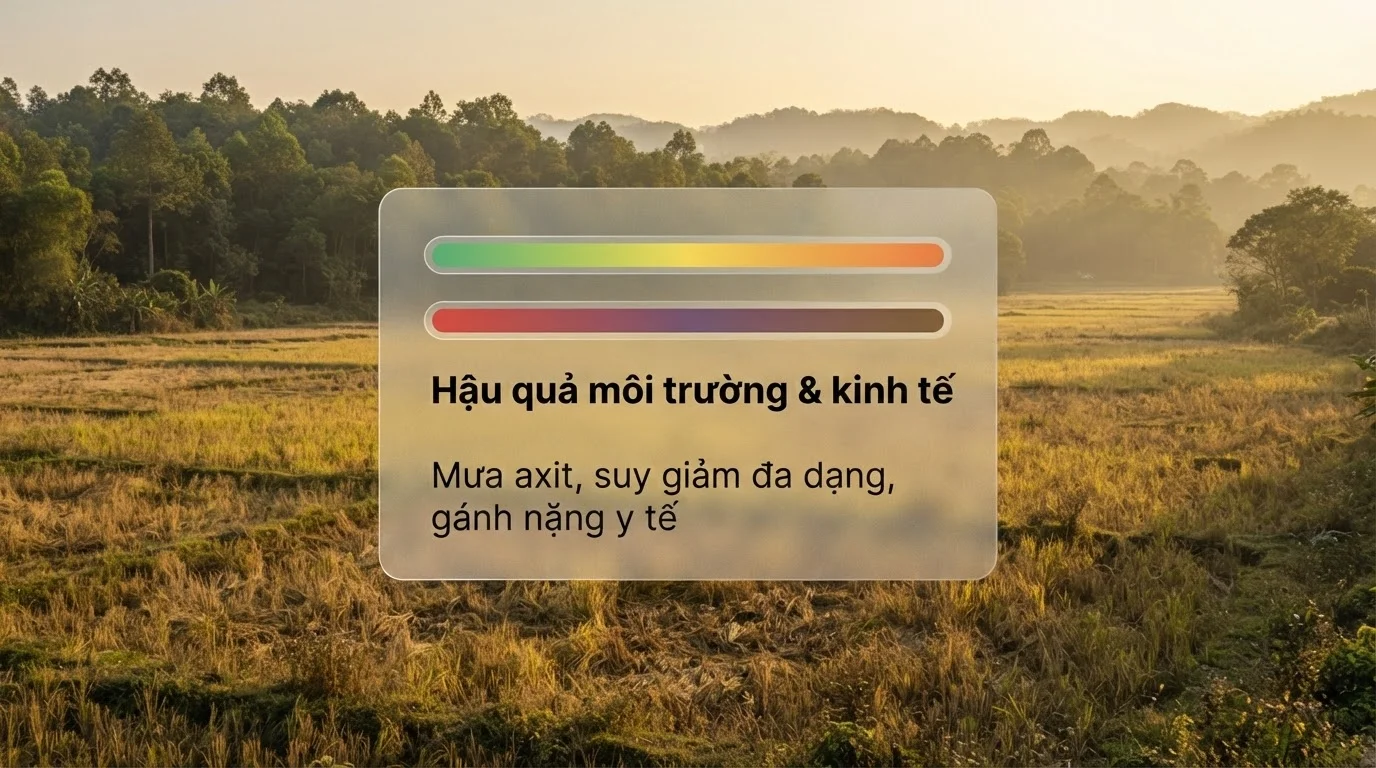 Hậu quả của ô nhiễm không khí với môi trường và kinh tế - xã hội