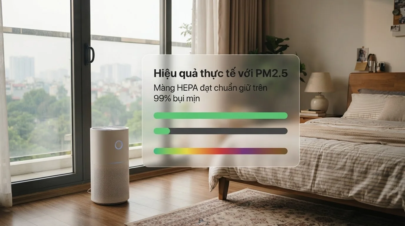 Hiệu quả thực tế với PM2.5