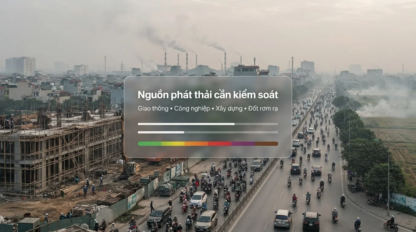Nguồn gây ô nhiễm không khí cần kiểm soát