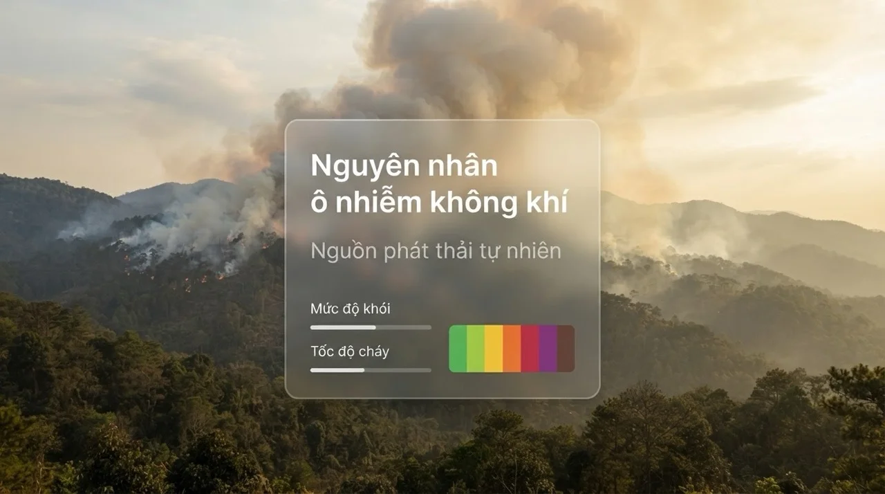 Nguyên nhân ô nhiễm không khí từ tự nhiên