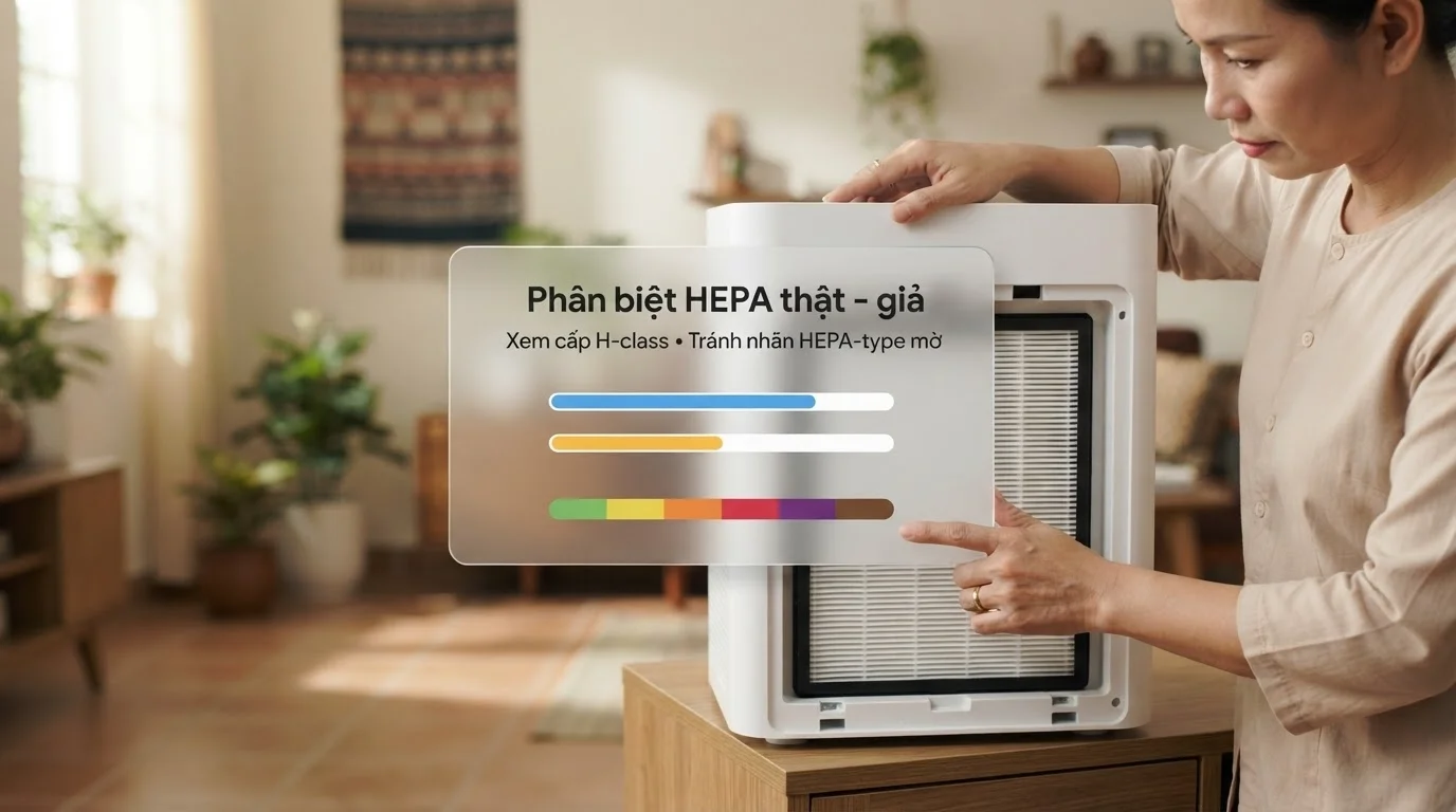 Phân biệt HEPA thật, giả và bảo trì