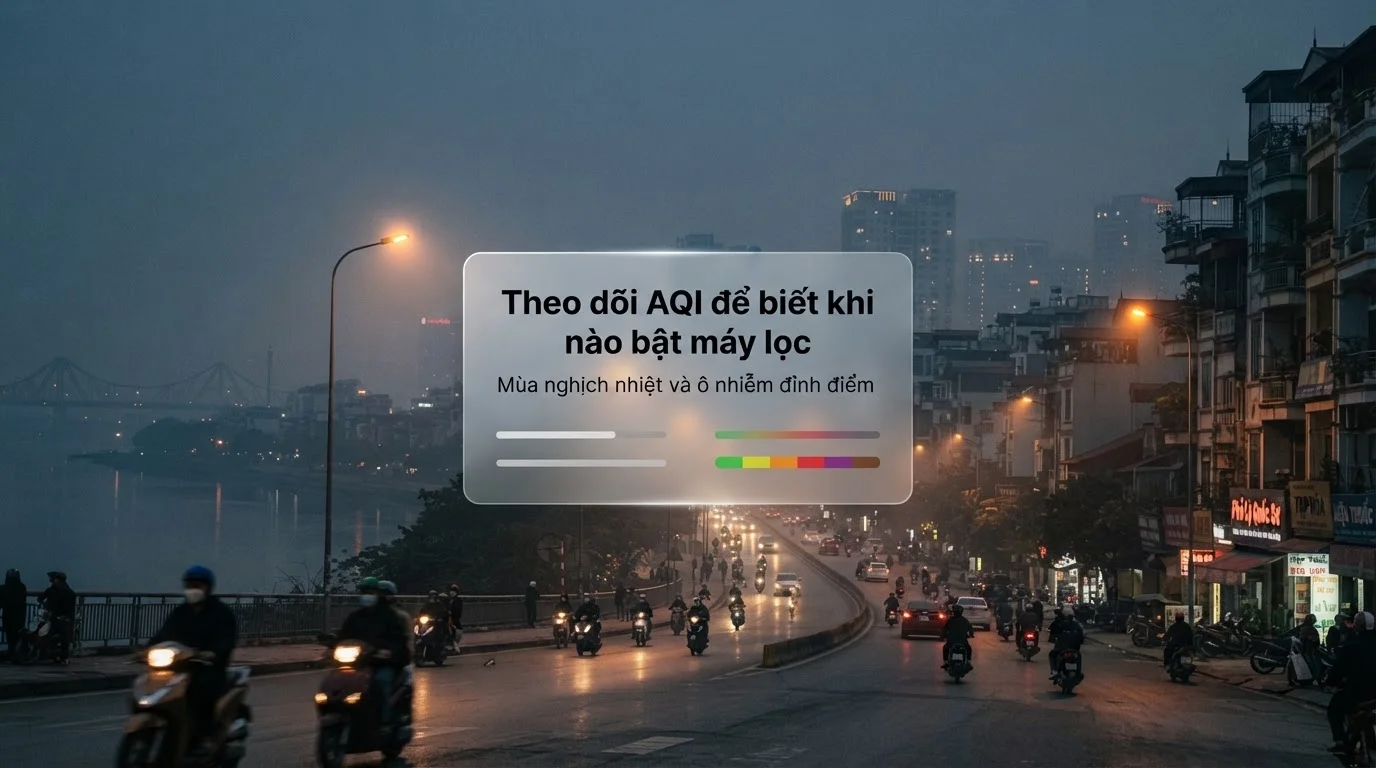 Theo mức AQI và mùa ô nhiễm