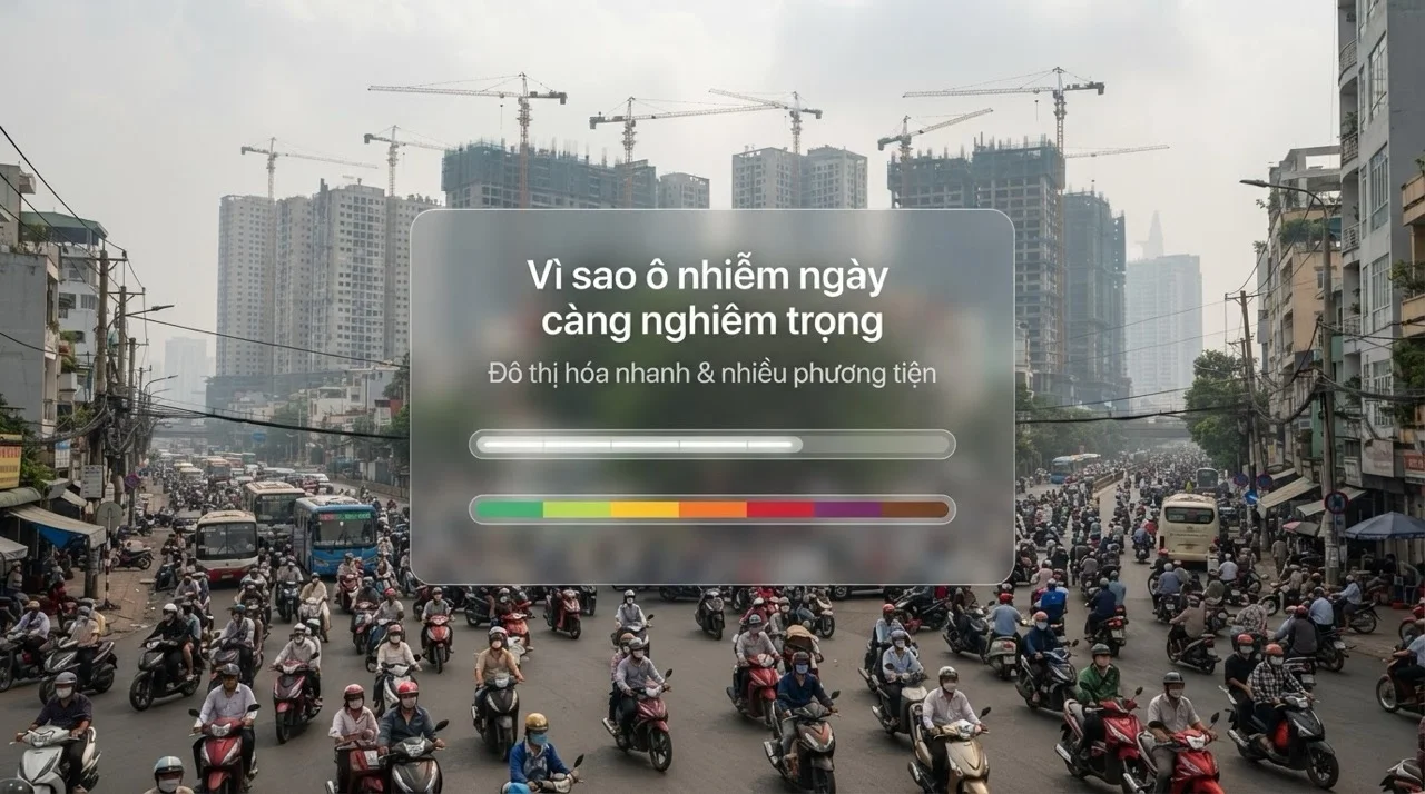 Tốc độ đô thị hóa & gia tăng phương tiện