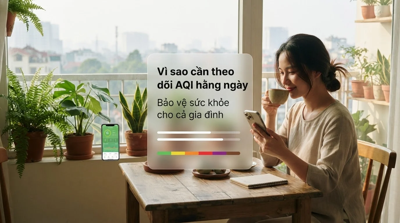 Vì sao cần theo dõi AQI hằng ngày