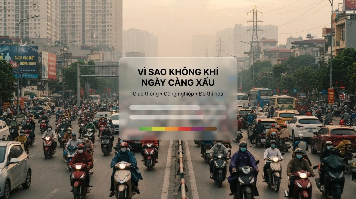 Vì sao không khí ngày càng ô nhiễm