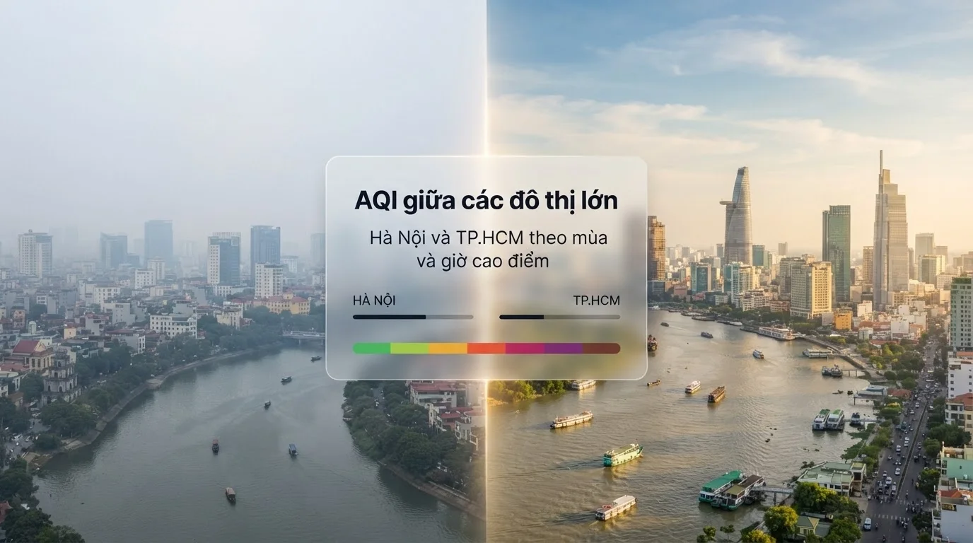Xem AQI tại các đô thị lớn